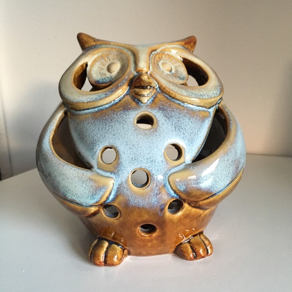 Adorable owl tea light holder - Picture 2 of 4